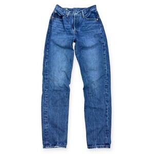 Levi's Pants Women's‎ 24x31 Blue Denim Premium 501 Jeans Big E Dark Button Fly